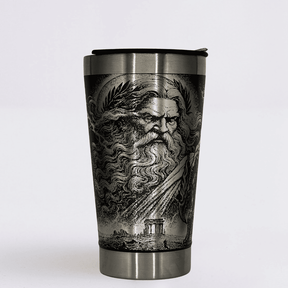 God Of War – Copo Térmico Preto Personalizado 360° a Laser + Brinde