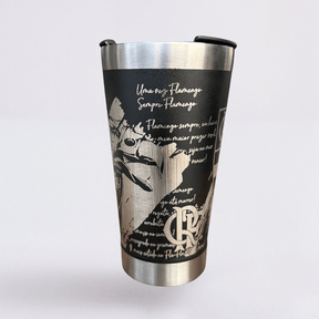 Flamengo – Copo Térmico Preto Personalizado 360° a Laser + Brinde