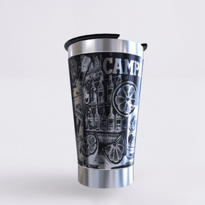 Campari  – Copo Térmico Preto Personalizado 360° a Laser + Brinde